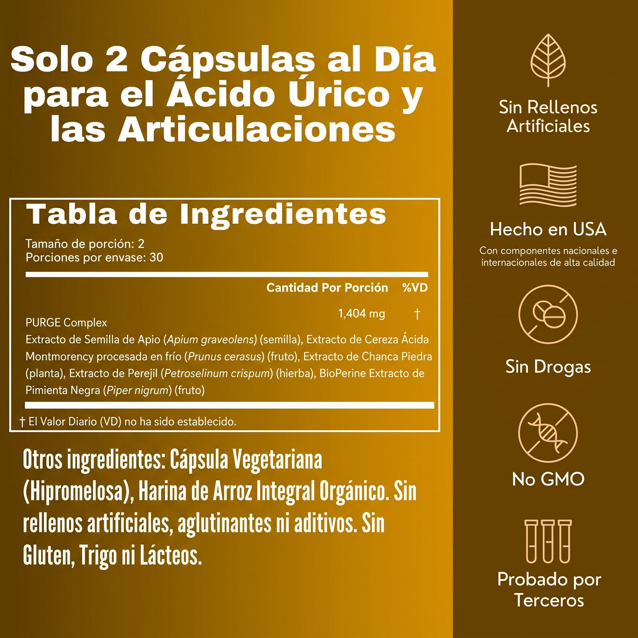 VitalUrge - Purge Uric Acid